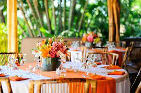 Tropical bridal shower event timelapse: 18 Gorgeous Beach Wedding Centerpieces