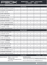 P90x Worksheet In 2020 P90x Worksheets P90x Take Care Of Me