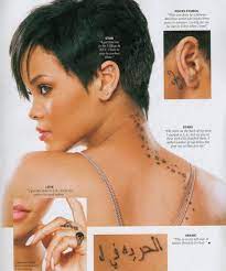 Rihanna had an egyptian falcon tattoo inked and covered up the music notes tattoos on june 2012, she showed her egyptian falcon tattoo on twitter and said, falcon: Rihanna Tattoo Meaning Fashionfashionzs