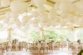Backyard Wedding Paper Lanterns Wedding White Paper Lanterns Lanterns Wedding Reception
