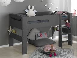 lits mi hauteurs 90x190 gris lit en hauteur pour enfant lit mi hauteur lit enfant lit mezzanine enfant