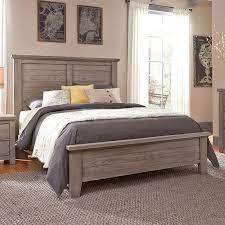 Gramercy Park Panel Bed Weathered Gray Vaughan Bassett Bed Linens Luxury Bedroom Furniture Grey Bedroom With Pop Of Color