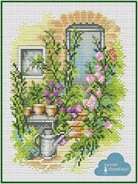 #you may sell your finished cross stitch item. Summer Flowers Patio Cross Stitch Chart Pdf Xsd