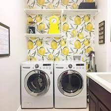 40 The Benefits Of Wallpapered Laundry Room Dizzyhome Com Laundry Room Wallpaper Laundry Room Colors Laundry Room