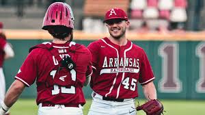 Mississippi state baseball, starkville, mississippi. Franklin Kopps Lead Arkansas To Series Clinching Win At Mississippi State Arkansas Razorbacks