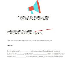 Convertir word a formato pdf (soporta formatos doc, docx). Modelo De Certificacion Laboral Formato De Carta Para Descargar
