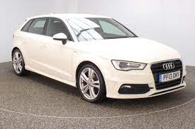 2013 White Audi A3 Hatchback 2 0 Tdi S Line 5dr Sat Nav Half Leather Seats 148 Bhp Full Service History 11489 00 40000 Miles A3 Hatchback Audi Cars Car