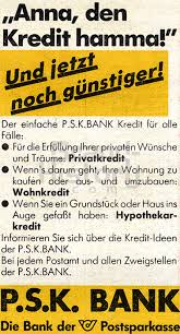 Yelp is a fun and easy way to find, recommend and talk about what's great and not so great in wien and beyond. P S K P S K Bank Anna Den Kredit Hamma Und Jetzt Noch Gunstiger P S K Bank Die Bank Der Postsparkasse Brand History