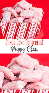 Candy Cane Puppy Chow Recipe Peppermint Recipes Christmas Snacks Christmas Candy Recipes