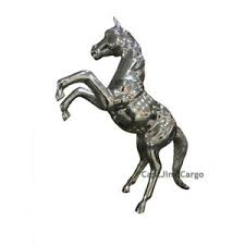 Buy the horse statue online from houzz today, or shop for other decorative objects for sale. Large Rearing Horse Statue Figurine 35 Chrome Sculpture Metal Home Decor New Ebay