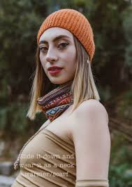 Alpaca Slouchy Hat, Tube Scarf, Beanie Scarf, Pony Tail Hat, Alpaca Neck  Warmer, Alpaca Knit Cowl