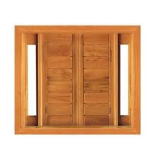 Janela De Abrir Horizontal Com Visor Lateral 02 Folhas Madeira Angelim Casa Nova Madeiras