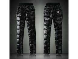 Moncler Womens Slim Down Pants Black Moncler Outlet Sale