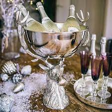 Culinary Concepts Small Punch Bowl With Stags Head Punch Bowls Stag Head Champagne Cooler