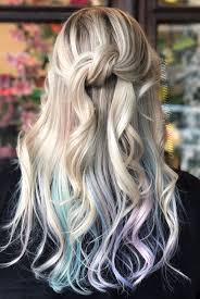Full Highlight With Peekaboo Pastels Using Guytang New Colors Mydentity Blonde Pastels Pastelhair Hair Peekaboo Hair Underlights Hair Hair Color Pastel