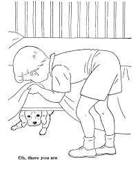 Dog Hiding Under The Bed Coloring Pages For Boys Vintage Coloring Books Coloring Books