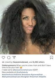 And now, according to madame noire, ms. Atlanta Housewife Kenya Moore Reveals Her Natural Hair Mto News Natural Hair Styles Coily Natural Hair Kenya Moore