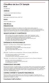 The purpose of a curriculum vitae (cv) is to provide a prospective employer with a summary of your education, employment history, skills, achievements and interests. Exemple Et Modele De Cv De Chauffeur De Bus
