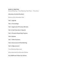 It features a company letterhead at the very top of the page, followed by distinctive text boxes itemized with different particulars, which are norm in most meeting minutes reports. Board Meeting Minutes Template Diligent Insights