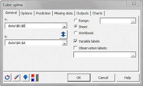 Cubic Spline In Excel Tutorial Xlstat Support Center