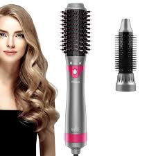 Heat styling and overworking your hair can leave it feeling dry over time, explains joseph maine, senior hairstylist for serge normant at john frieda. Hot Air Brush Fast Dry Upgrade Hair Dryer Chignon Negative Ionic Blow Dry Brush Removable Head Heated Comb 900w 1300w Hair Straightener Curler Brush Volumize And Smooth Buy Online In Guernsey At Guernsey Desertcart Com Productid