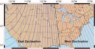 Us Declination Map Compass Grid