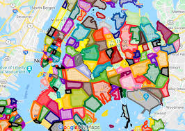 Google maps back in the day, street signs were color coded per borough, so all you had to do was look up. Official Map Of New York City Neighborhoods According To Reddit