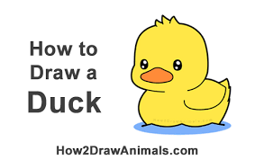 Let's learn a little more about ducks. How To Draw A Duck Cartoon Video Step By Step Pictures
