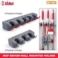 Shop.alwaysreview.com has been visited by 1m+ users in the past month Diy Online4u Liao Magic Broom Holder Wall Mounted 3 Position Or 5 Position Broom Holder And Garden Tool Organizer Shopee Malaysia