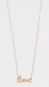 Sydney Evan 14k Gold Tiny Script Love Necklace In 2020 Love Necklace 14k Gold Gold