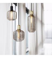 normann copenhagen hanglamp amp zwart glas marmer o11 2x26cm normann copenhagen lamp normann copenhagen amp hanging lamp