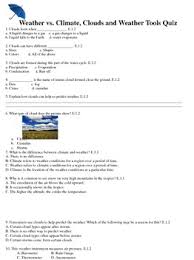 It covers over 70% of the planet, with marine plants supplying up to 80% of our oxygen,. Basic Weather Quiz Worksheets Teaching Resources Tpt