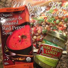 Pin By Marcie Tanielu On Easy Food Night Trader Joes Recipes Roasted Red Pepper Soup Trader Joes Food