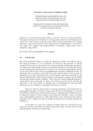 Check spelling or type a new query. Pdf Electronic Voting System Preliminary Study