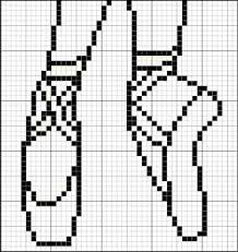 Grille Gratuite Danse Classique Pointes Avec Images Dessin Petit Carreau Chausson De Danse Classique Danse Classique
