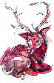 Colorful Animal Illustrations By Abby Diamond Art Deer Art Animal Art