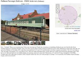 Intuitive design, distinctive ownership, thoughtful luxury. Historic Pullman Rail Cars Listed On Craigslist For Free Local Bigcountrynewsconnection Com