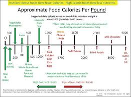 Caloric Density Chart From Kaiser Plant Based Medicine