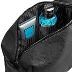 Personalised Men's Leather Toilet Wash Bag – Embroidered, Black Or Brown,  With Strap