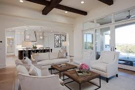 A quick glance at this pairing, and we can easily see the clairemont coffee table is too tall for our sofa. Cream Ikat Chairs Transitional Living Room
