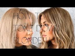 You can use the technique constantly for at least a week to see the results. How To Tone Down Blonde Hair Youtube