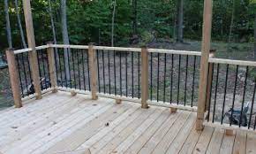 Mark the bottom rail for the inside distance between the posts (see fig. Deck Railing Post Spacing Guidelines And Code Requirements
