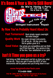 Compare auto repair and maintenance service in houston. Stringed Instrument Repair And Amp Repair Shop Celebrates One Year In The Heights Heights Guitar Tech Stringed Instrument Repair