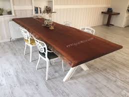 Maun Dogal Ahsap Cafe Masasi Mahogony Massive Coffee Long Table Tasarim Ahsap Masa Yemek Odasi