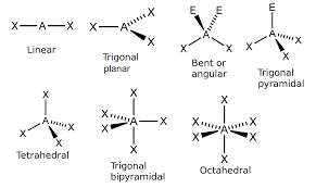 molecular shape atomic combinations siyavula