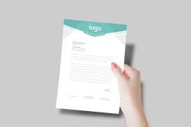 This accessible letterhead template consists of a name, address, logo, and more. Creative Letterhead Design Creative Illustrator Templates Creative Market