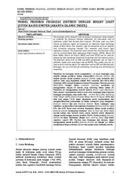 We did not find results for: Model Prediksi Financial Distress Dengan Binary Logit Studi Kasus Emiten Jakarta Islamic Index Munich Personal Repec Archive