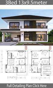 Choose from a variety of styles including modern, contemporary, craftsman and farmhouse. House Design Plan 13x9 5m With 3 Bedrooms 13x95m Bedrooms Design House Layout Plan Haus Plane Haus Design Plane Hausplane