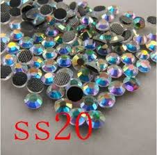 Crystal Ab Ss20 Dmc Hotfix Flatback Rhinestones Crystal Hot Fix Stone Iron On Rhinestones Garment Sewing Stones In Rhin Crystal Ab Crystal Rhinestone Crystals