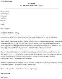 Cover Letter For A Medical Secretary Icover Org Uk